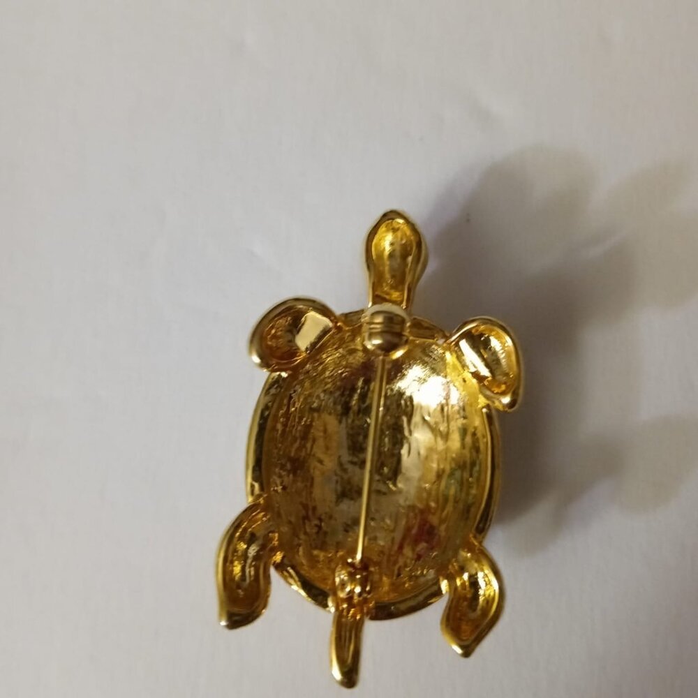 Black and Rhinestone Turtle - Picture 3 of 3